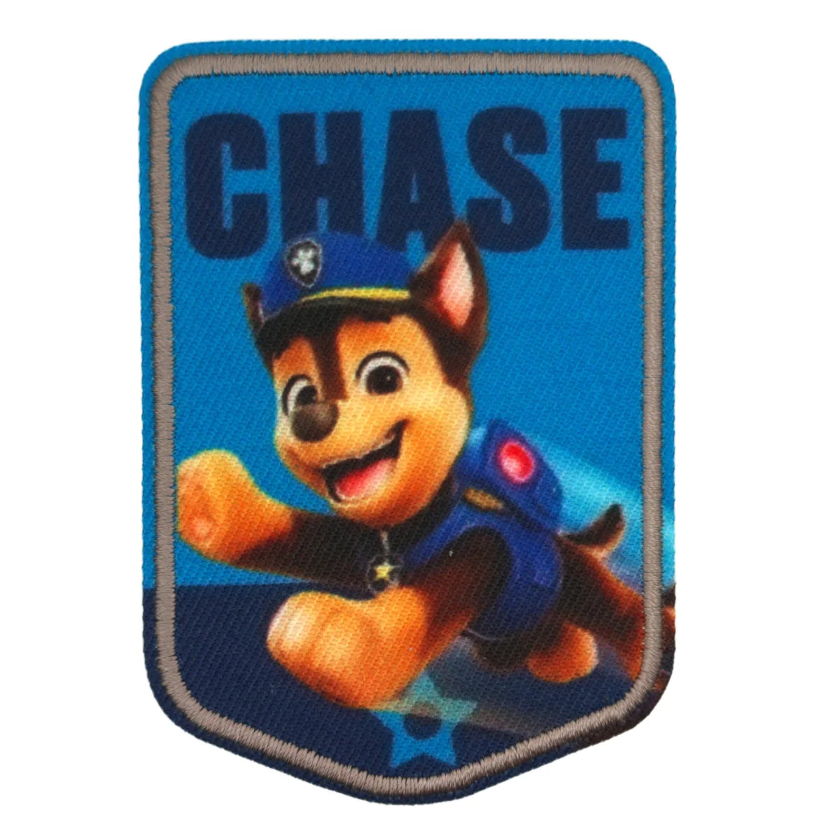 Paw Patrol strijk applicatie met de bekende hondenkarakters, klaar om op textiel gestreken te worden.