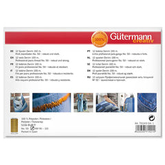 Gütermann naaigaren set Denim Jeans | 12 x 100m | 731143