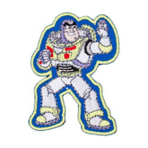 Parche bordado de Buzz Lightyear, blanco, morado, amarillo, rojo, azul y verde, 52x70mm. BUZZ-LIGHTYEAR 8714772113401