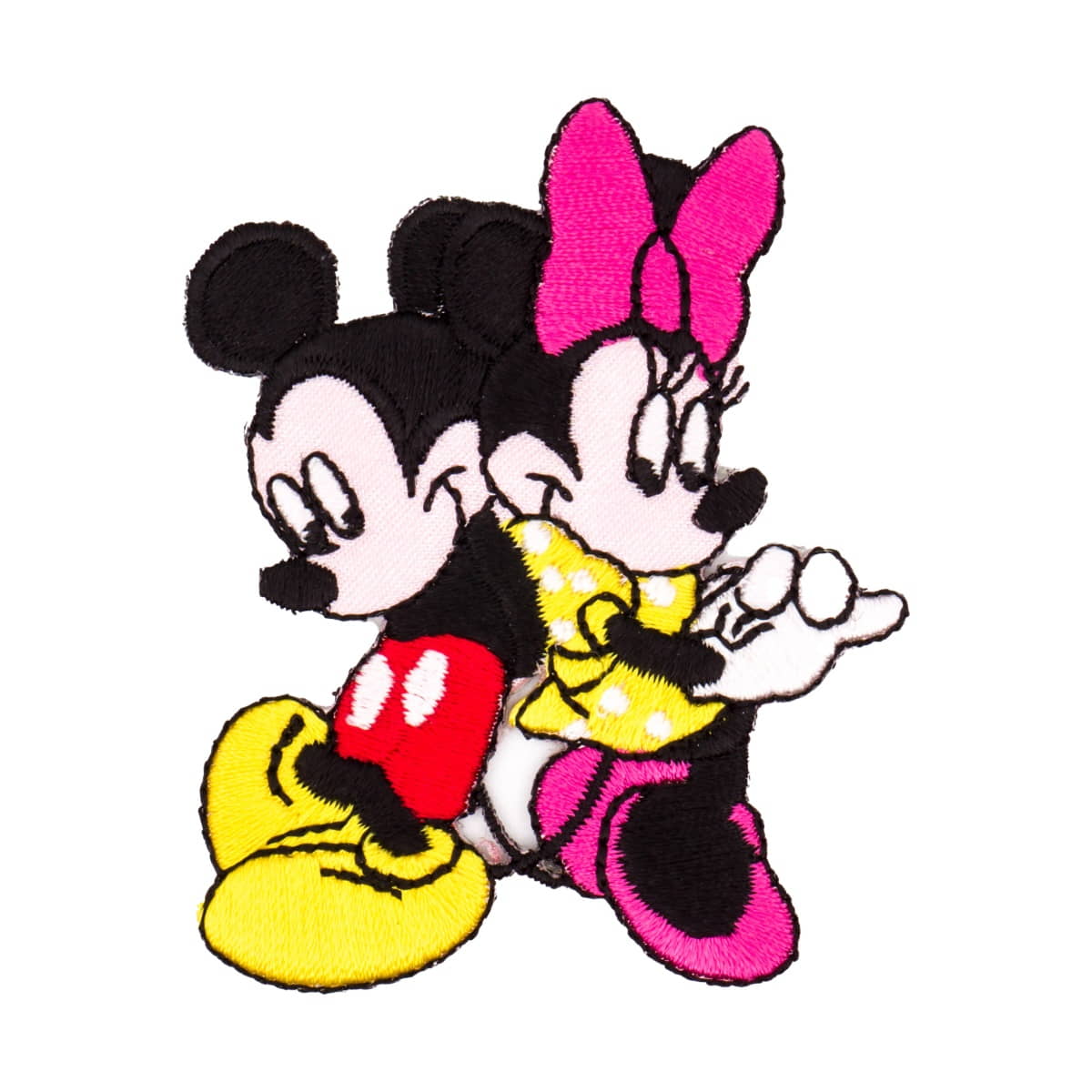 Applicatie Mickey en Minnie Mouse knuffelend | 52 x 64 mm Applicatie DISNEY - MICKEY - MINI - HUG 8714772038179