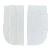 Deux poches de pantalon en tissu blanc avec bords cousus et ourlet incurvé, Prym 967131 4002279149639
