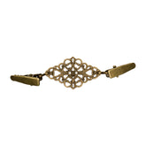 Clip de chaleco de bronce ornamentado con filigrana y dos pinzas, RUIT-BRONS