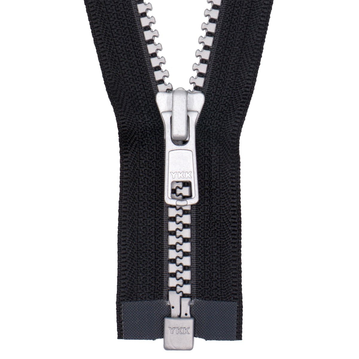 Deelbare rits | 50 cm | blok 5 | YKK Vislon Deelbare Rits RITS - YKK - DB - VISLON - 5 - 50 - 580 - TAND 580 zwart speciaal