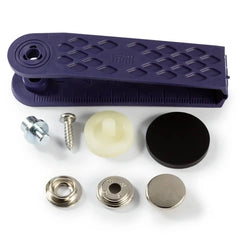 Drukknopen set | 15 mm | Boot - Tent - Caravan | zilver | 10 stuks | 390211 Drukknopen PRYM - 390211 4002273902117