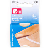 Cinta adhesiva Prym para cuero en rollo, 5m x 12mm, en paquete azul y blanco. PRYM-987200 4002279186993