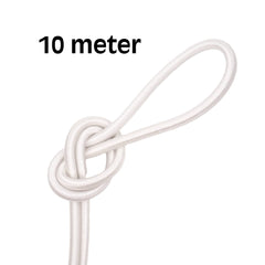 Elastisch koord 5 mm wit - aanbeiding 10 meter elastisch koord EK - 5MM - WIT - 10M