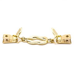 Elegante Gouden Vestsluiting met Clips | 12 x 2 cm Vestsluiting VESTSLUITING - GOUD - VLECHT 7448126996983