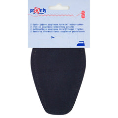 Parches para codos de ante | negro | termoadhesivos de ante sintético