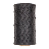 Un carrete de hilo encerado negro, 1mm de grosor, 100 metros, para marroquinería. WAXGAREN-1MM-100M-ZWART