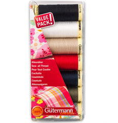 Gütermann basis set | 7x 100 meter | value pack naaigaren set GM - 731099 - SET - 7 4029394096723