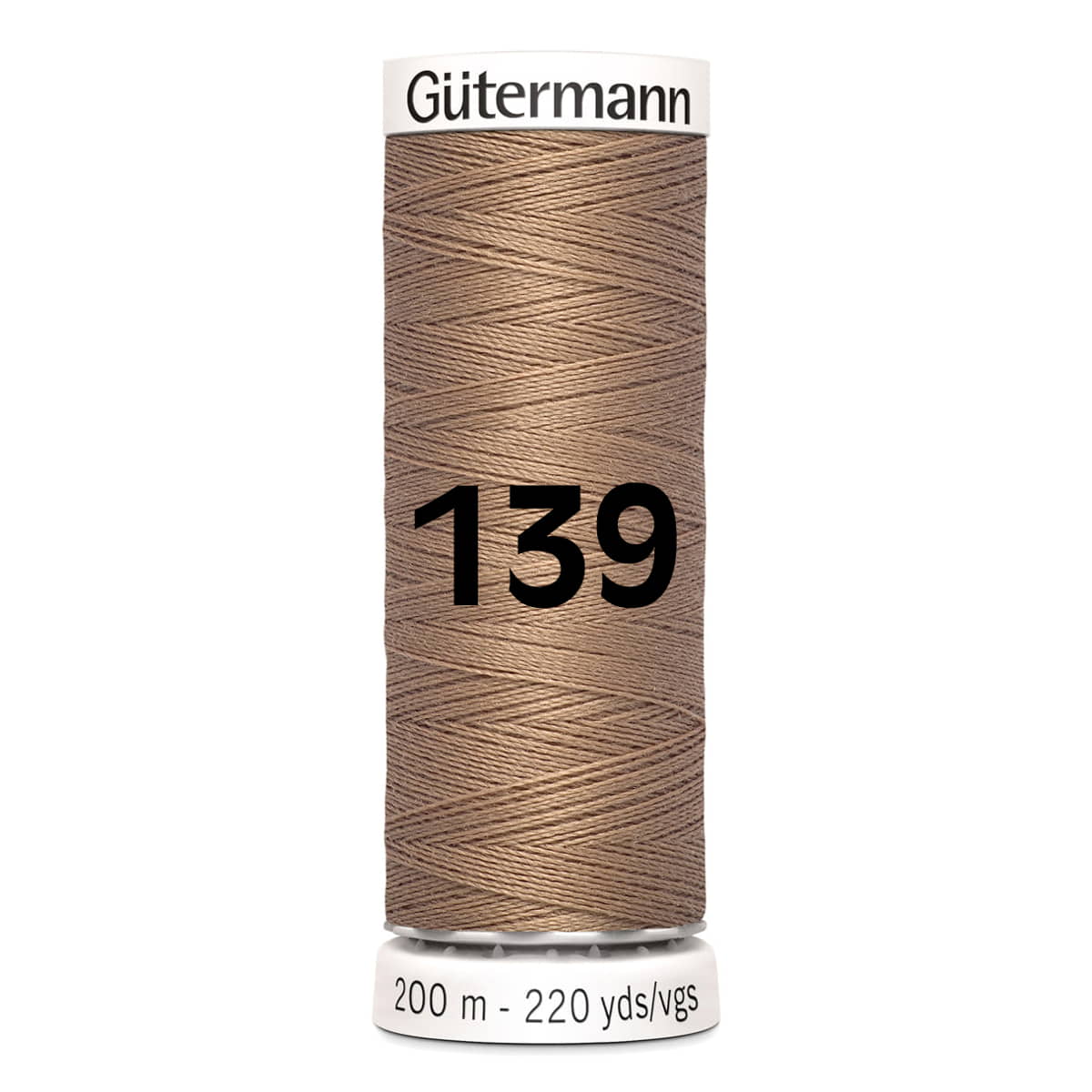 Gutermann garen | 200m | 139 donkerbeige naaigaren GM - 200 - 139 - DONKERBEIGE 4008015027544