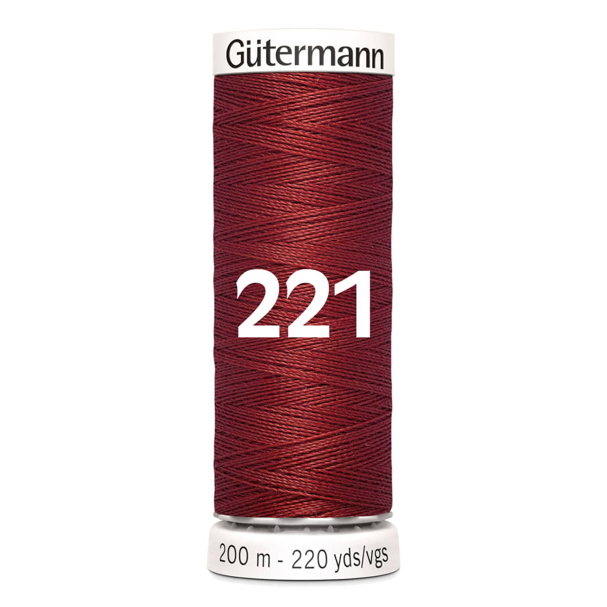 Gutermann garen | 200m | 221 donker rood naaigaren GM - 200 - 221 - DONKER - ROOD 4008015028527