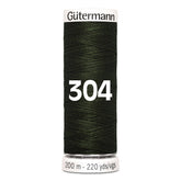 Gutermann garen | 200m | 304 donker legergroen naaigaren GM - 200 - 304 - DONKER - LEGERGROEN 4008015029609