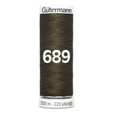 Gutermann garen | 200m | 689 donker bruin groen naaigaren GM - 200 - 689 - DONKER - BRUIN - GROEN 4008015033064