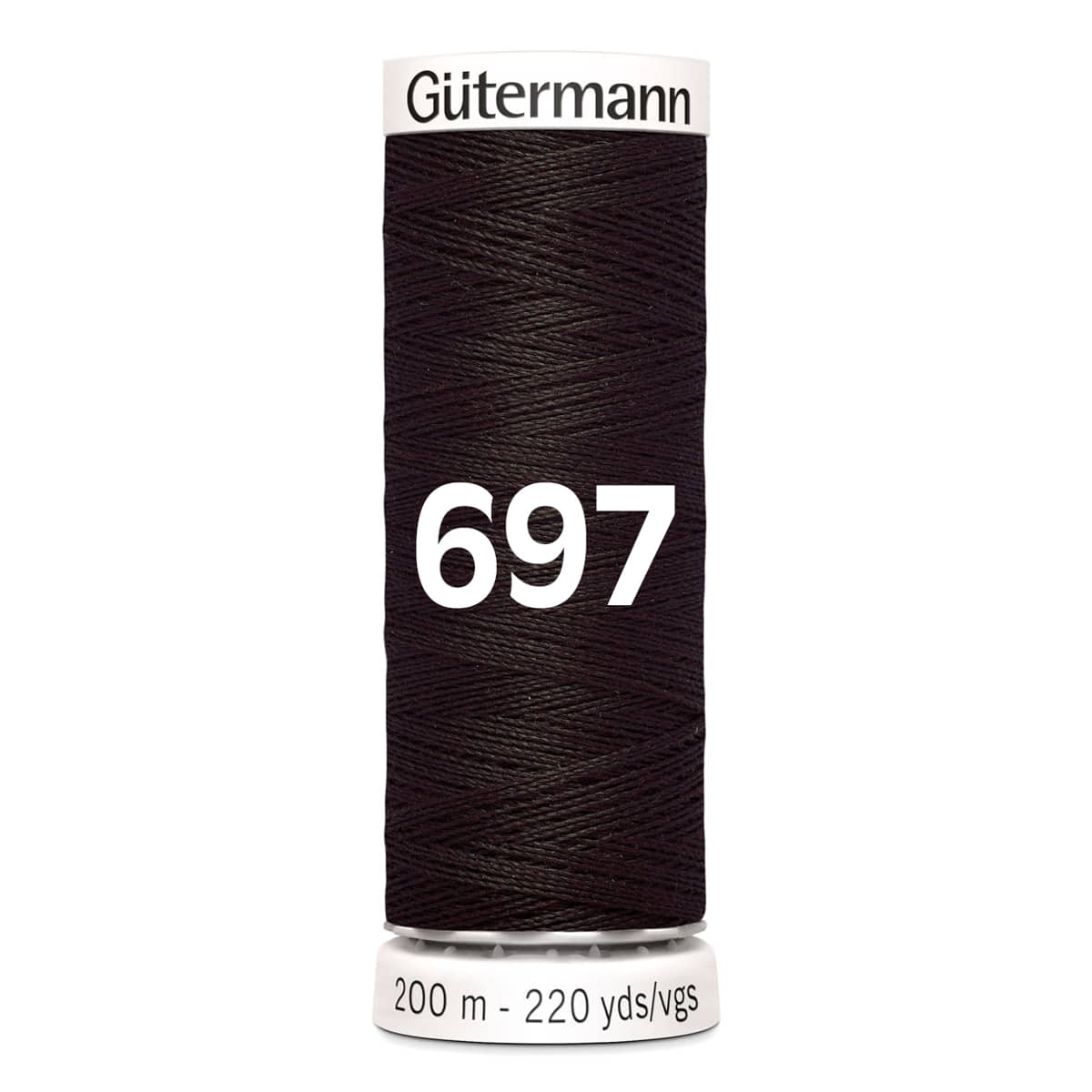 Gutermann garen | 200m | 697 diep donkerbruin naaigaren GM - 200 - 697 - DIEP - DBRUIN 4008015033125