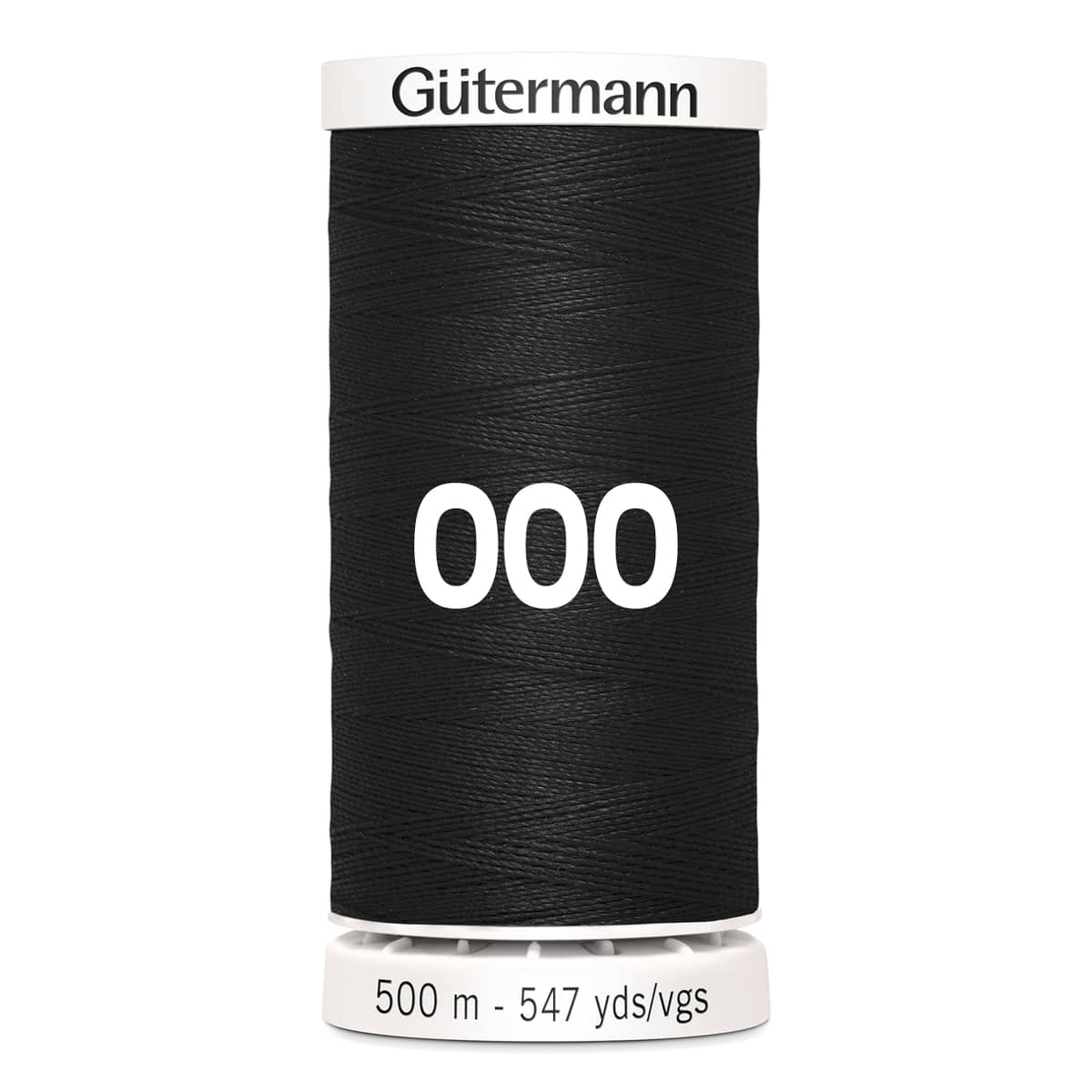 Gutermann garen | 500m | 000 zwart naaigaren GM - 500M - 000 - ZWART 4008015035723