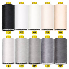 Gütermann Mara 1000m naaigaren | set 60 kleuren | super atelier aanbieding Garen GUTERMANN - MARA - BOX - 60 - COLORS