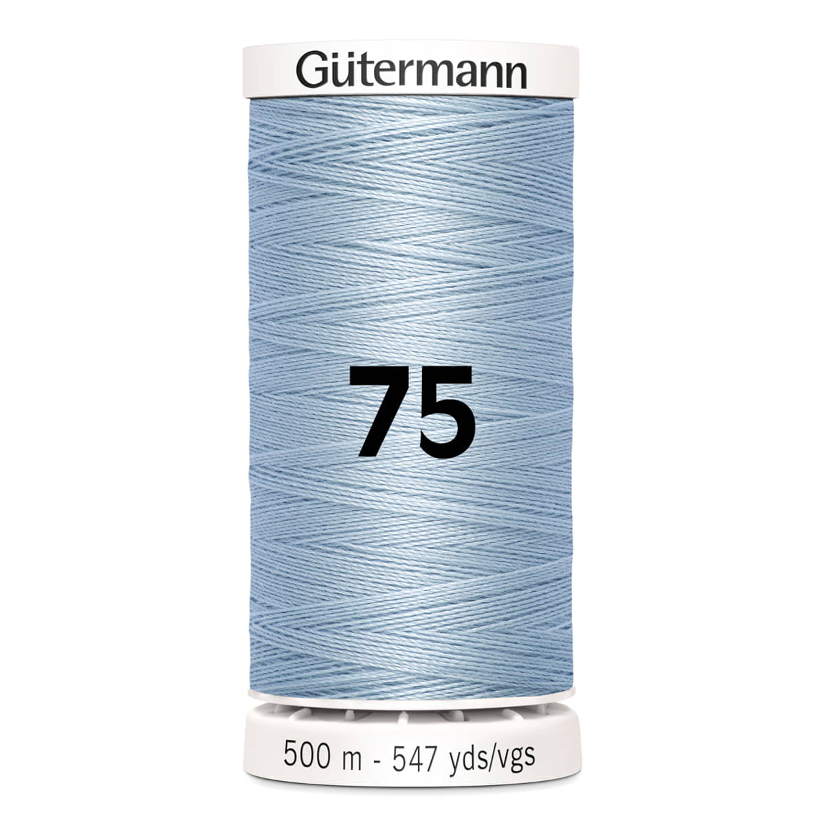 Gutermann naaigaren | 500m | 075 lichtblauw naaigaren GM - 500M - 075 - lichtblauw 4008015035945