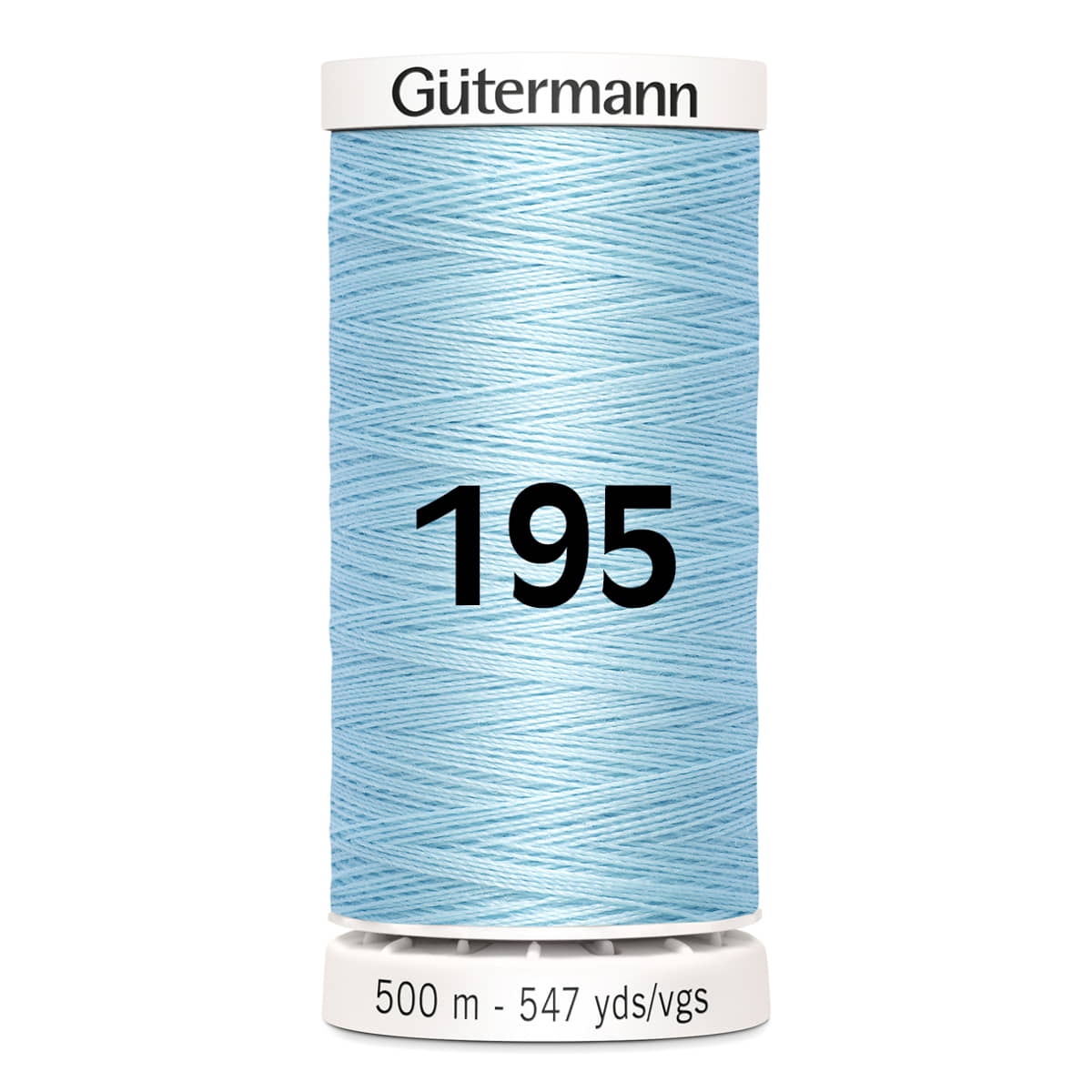 Gutermann naaigaren | 500m | 195 lichtblauw naaigaren GM - 500M - 195 - lichtblauw 4008015036225