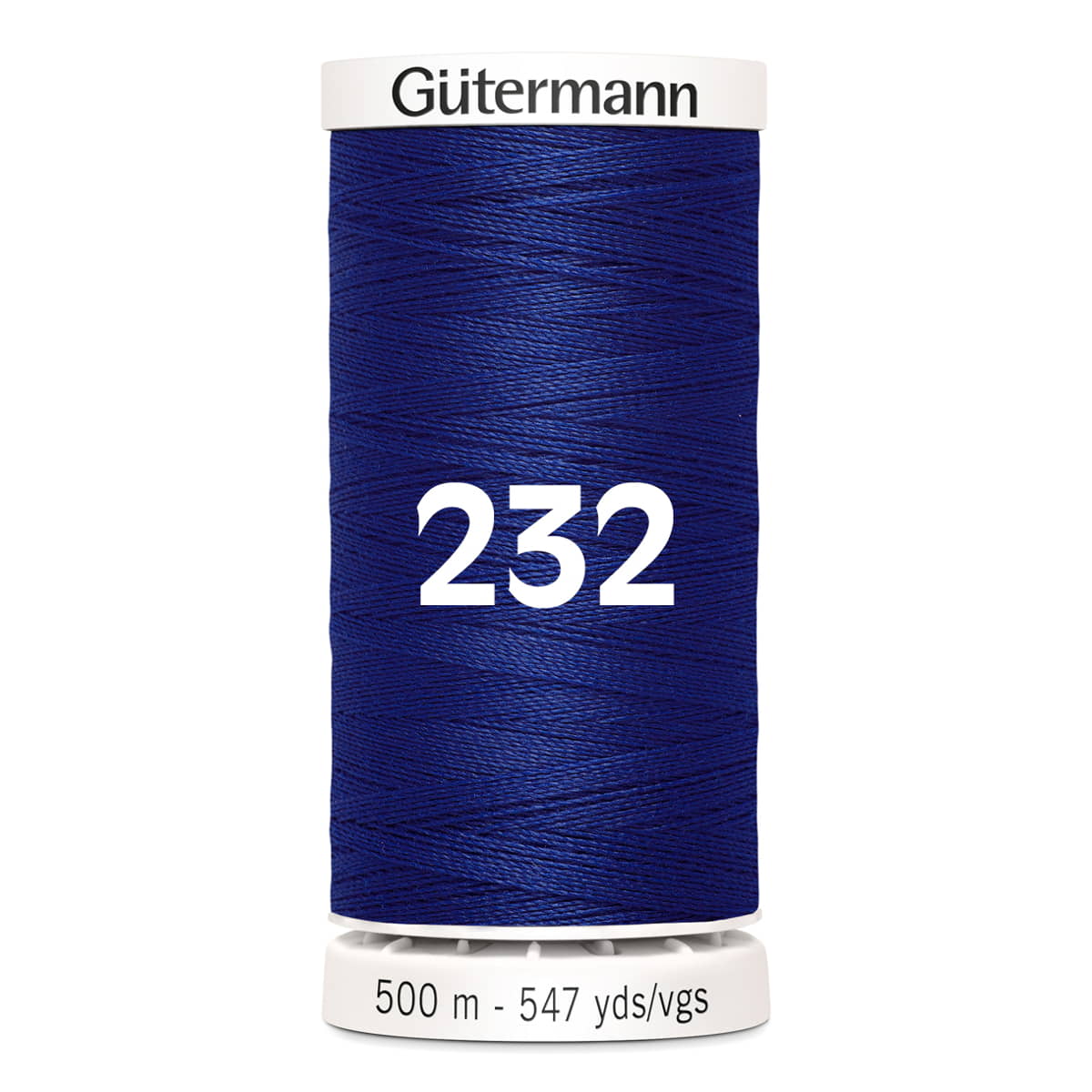 Gutermann naaigaren | 500m | 232 medium blauw naaigaren GM - 500M - 232 - medium blauw 4008015036348