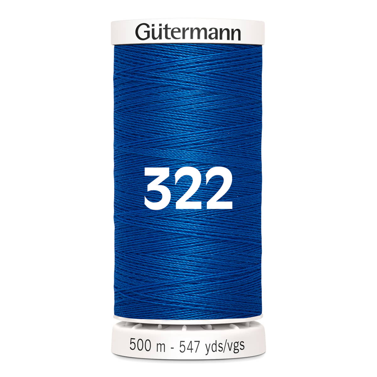 Gutermann naaigaren | 500m | 322 kobalt blauw naaigaren GM - 500M - 322 - kobalt blauw 4008015036584