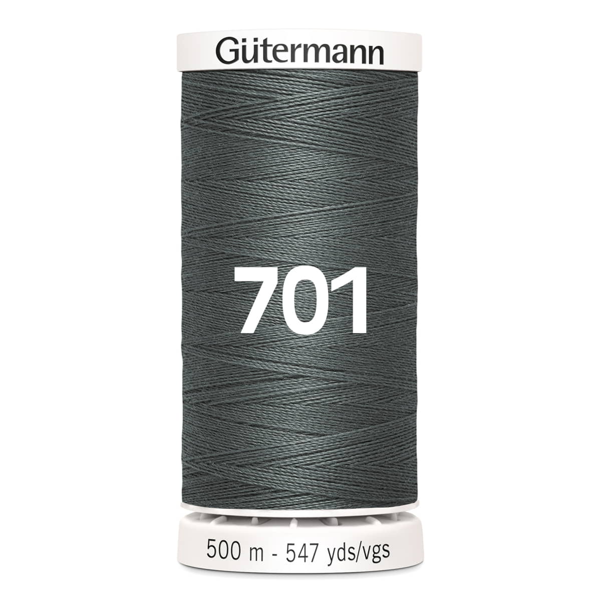 Gutermann naaigaren | 500m | 701 donkergrijs naaigaren GM - 500M - 701 - donkergrijs 4008015037185