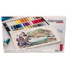 Gütermann naaigaren set 48 x 100m | Nostalgie 1895 naaigaren set GUTERMANN - SET - 1895 - 48X100M - 640954