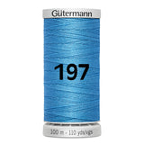 Gutermann super sterk naaigaren | 100m | 197 blauw naaigaren GM - 100 - SS - M782 - 197 - BLAUW