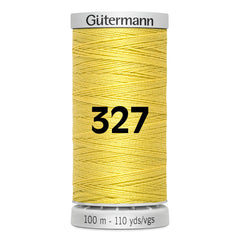 Gutermann naaigaren spoel in helder geel, kleur 327, 100m lengte. GM-100-SS-M782-327 4008015230005