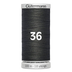 Gutermann donkergrijs naaigaren spoel, 100m, maat 36. GM-100-SS-M782-36 4008015160784
