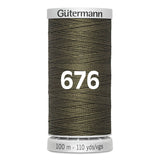 Gutermann super sterk naaigaren | 100m | 676 legergroen naaigaren GM - 100 - SS - M782 - 676 - LEGERGROEN