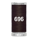 Gutermann super sterk naaigaren | 100m | 696 donker bruin naaigaren GM - 100 - SS - M782 - 696 - DBRUIN