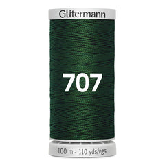 Gutermann naaigaren spoel in diep donkergroen, kleur 707, 100m lengte. GM-100-SS-M782-707 4008015680329