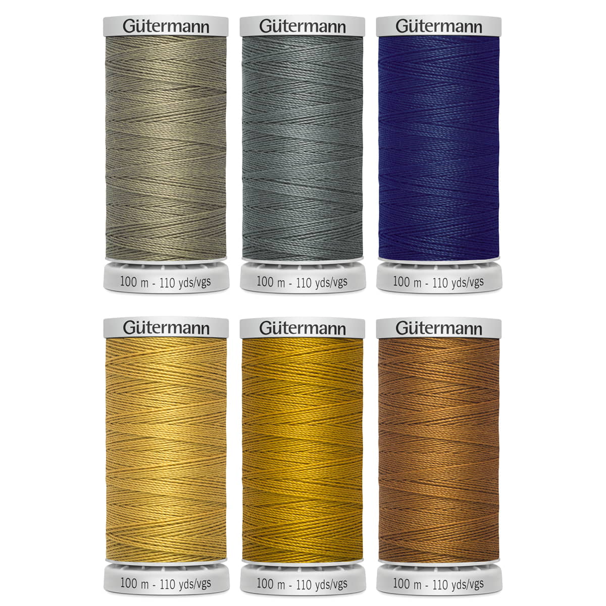 Gutermann super sterk naaigaren Set | 6x 100m | jeans kleuren naaigaren GM - 100 - SS - M782 - SET - JEAS
