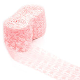 Kant 10cm breed baby roze Kant KANT - 10CM - LICHTROZE - 80M - ROL 80 meter rol