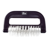 Dark brown Prym mohair brush with white bristles and a cutout handle, featuring the Prym logo. PRYM611734 4002276117341