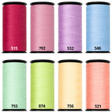 naaigaren set | regeboog - pastel | 8x 200 meter naaigaren set GOLMANN - SET - PASTEL - REGENBOOG