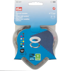 Nestels assortiment | 11 mm | 11 kleuren - 55 stuks | Prym 542621 Zeilringen - Nestelringen PRYM - 542621 4002275426215