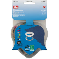 Nestels assortiment | 8 mm | 11 kleuren - 66 stuks | Prym 542620 Zeilringen - Nestelringen PRYM - 542620 4002275426208
