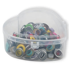 Nestels assortiment | 8 mm | 11 kleuren - 66 stuks | Prym 542620 Zeilringen - Nestelringen PRYM - 542620 4002275426208