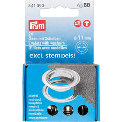 Nestels | 11 mm | zilver | Prym 541390 Zeilringen - Nestelringen PRYM - 541390 4002275413901
