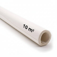 Een witte rol patroonpapier met '9 m²' in het zwart erop gedrukt. PATROONPAPIER-1