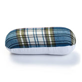 Cojín de planchar Prym con estampado tartán azul, base blanca, 23x7cm. PRYM-611919 4002276119192