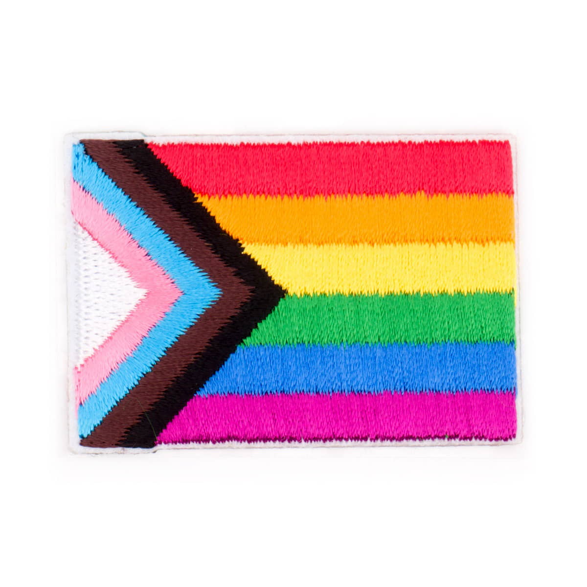 Progress pride vlag strijk applicatie LGBTQ+ Applicatie HKM46497