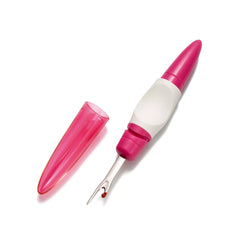 Prym Love klein ergonomisch tornmesje met beschermkap ernaast, roze en wit | PRYM-610934 | 4002276109346