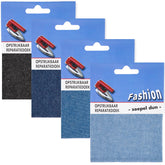 Reparatiedoek jeans soepel dun Fashion opstrijkbaar 10x40cm Repraratiedoek RPD - SOEPEL - 117501 licht Jeans