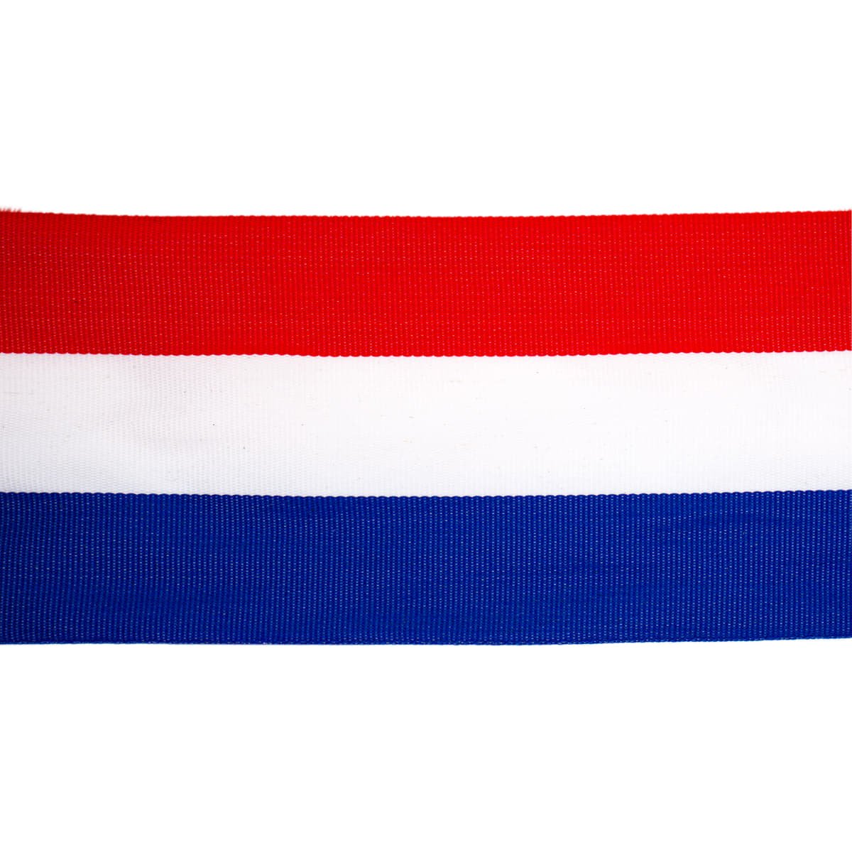 Rood wit blauw lint | 7 cm | per meter Lint RWBLINT - 7CM - PM