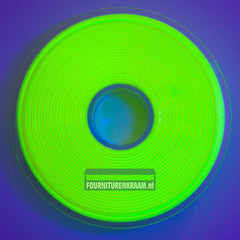 Satijnlint 38 mm | Neon Geel | 3 meter | Aanbieding rol 25 meter Satijn Lint SL - 38MM - 280 - NEON - GEEL - ROL - 25M
