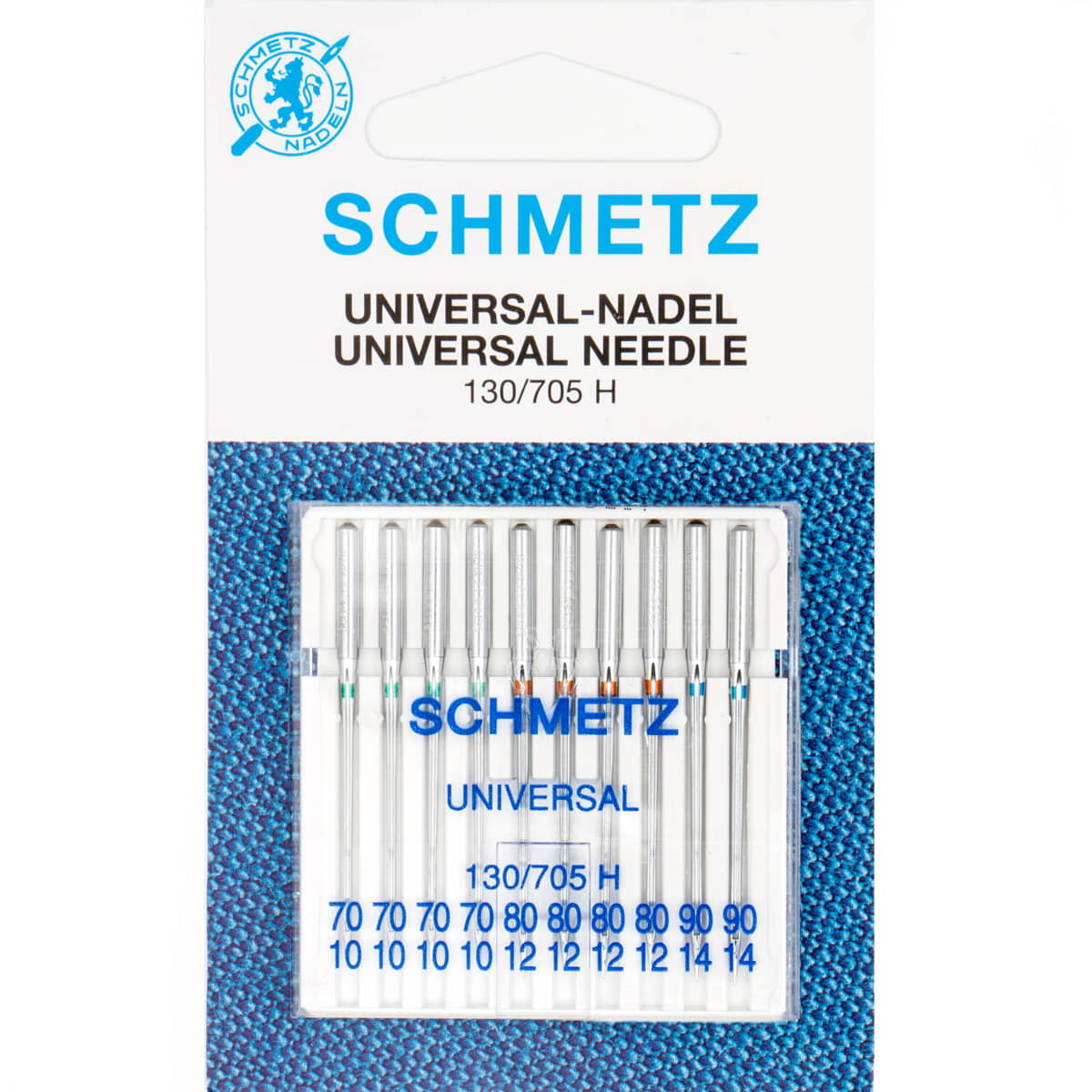 Schmetz 70 80 90 universeel | voordeel verpakking Naaimachine naalden SCHMETZ - UNIVERSAL - 70 - 80 - 90 - 10PACK 4006589000871