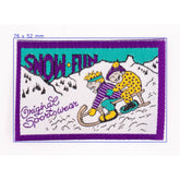 Snow Fun Sleetje Rijden Embleem Applicatie FK - RETRO - 002